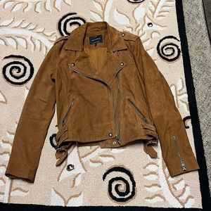 Lucky Brand suede Moto jacket